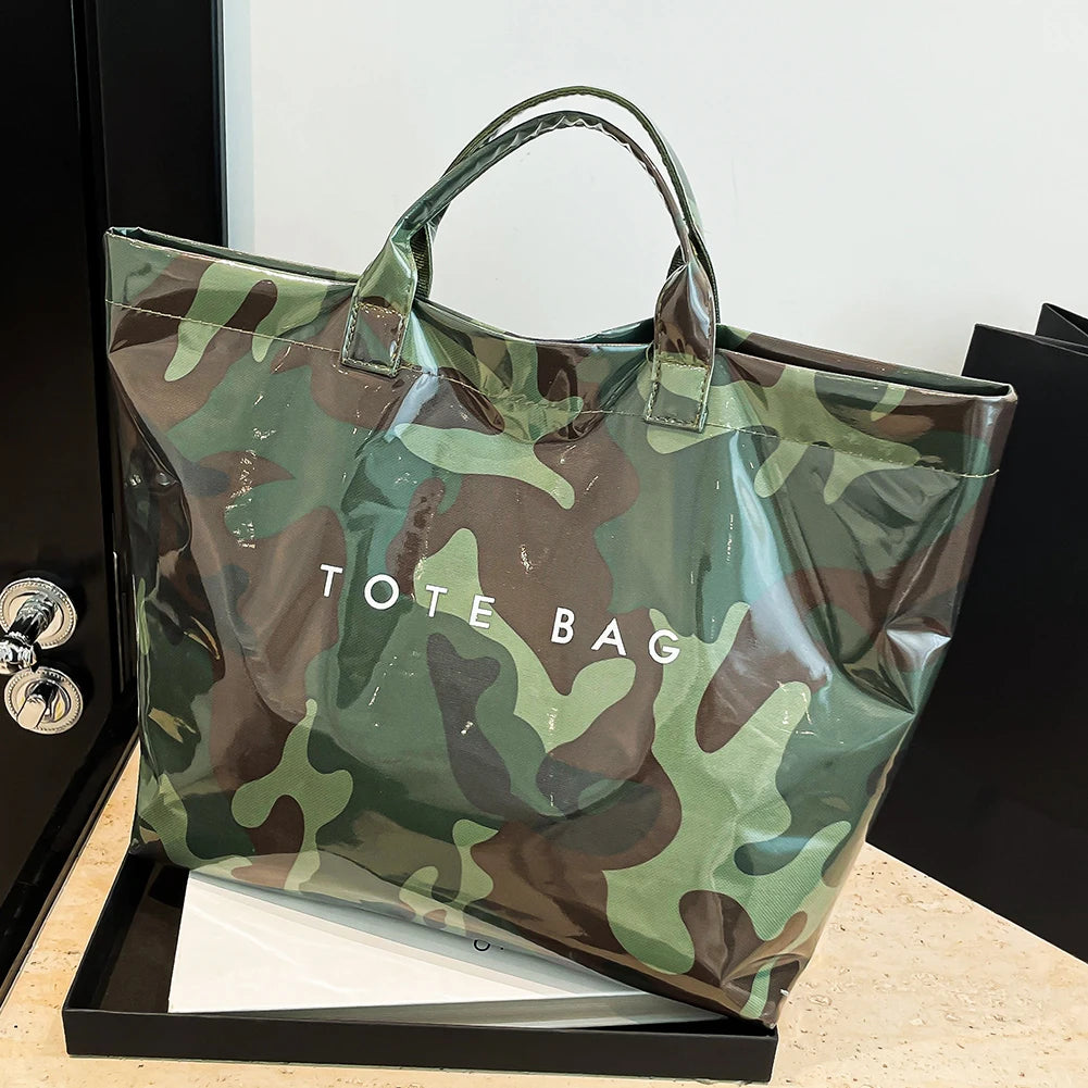Women Fashion Tote Bag Daily Commuting Bag Large Capacity Slouchy Carrying Bag Stylish Top Handle Bag Outdoor Travel Bag