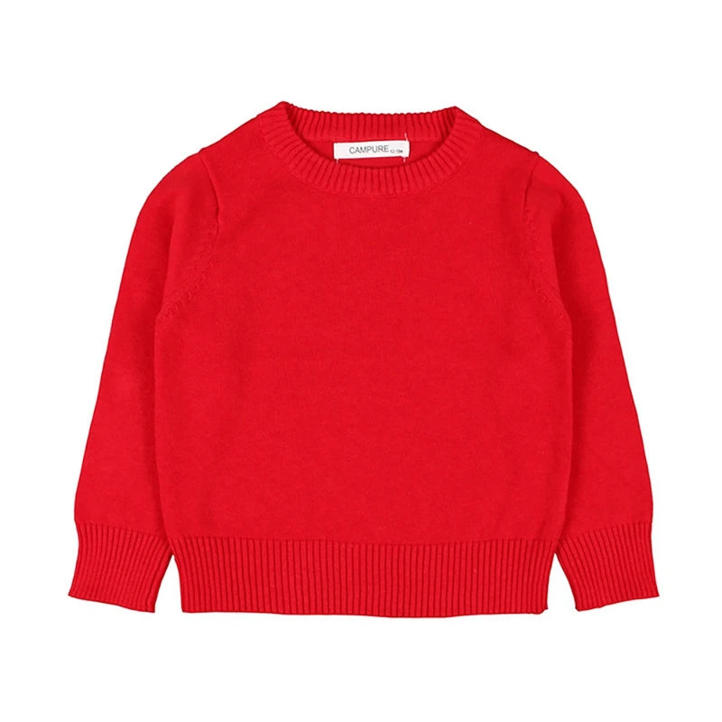 Autumn Boys Girls Knit Pullover Children Winter Clothes Cotton Sweatersuit Casual Chunky Cable Knitwear Baby Sweater Costume