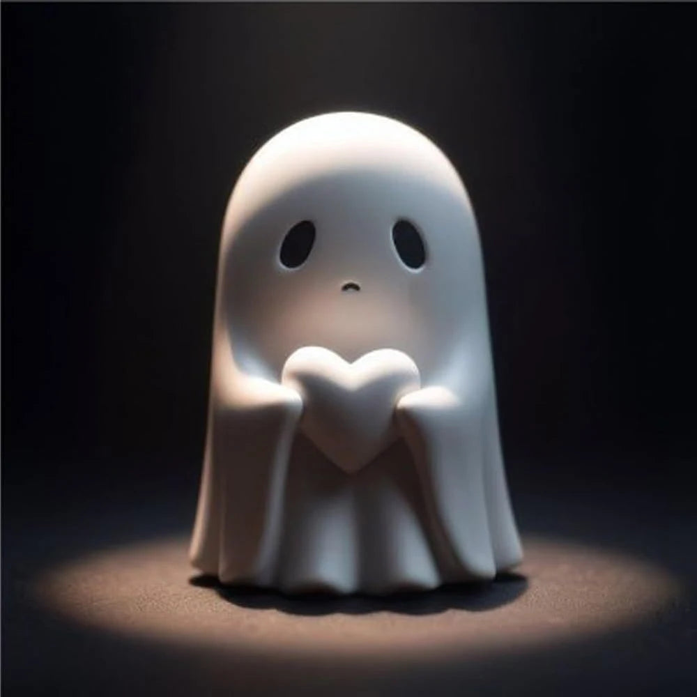 Middle Finger Cute Ghost Statue Ghosts Small Scary Ghost Figurines Halloween Home Decorations Halloween Ornaments