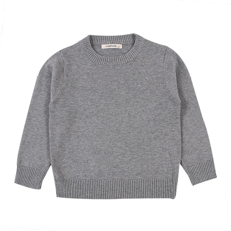 Autumn Boys Girls Knit Pullover Children Winter Clothes Cotton Sweatersuit Casual Chunky Cable Knitwear Baby Sweater Costume