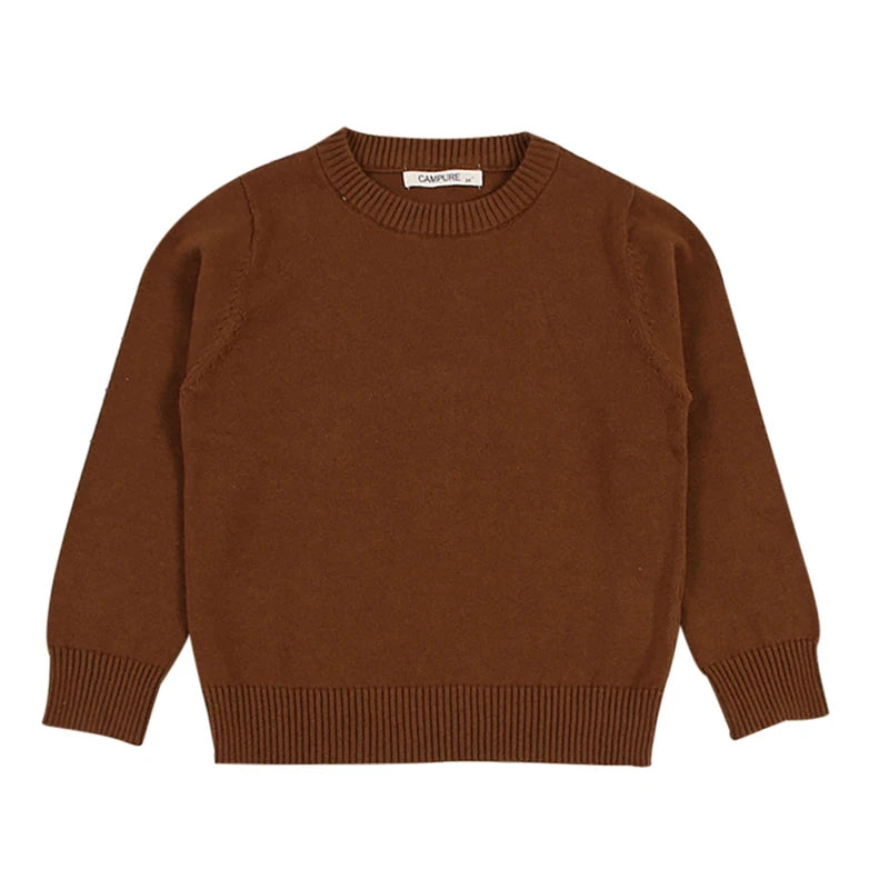 Autumn Boys Girls Knit Pullover Children Winter Clothes Cotton Sweatersuit Casual Chunky Cable Knitwear Baby Sweater Costume