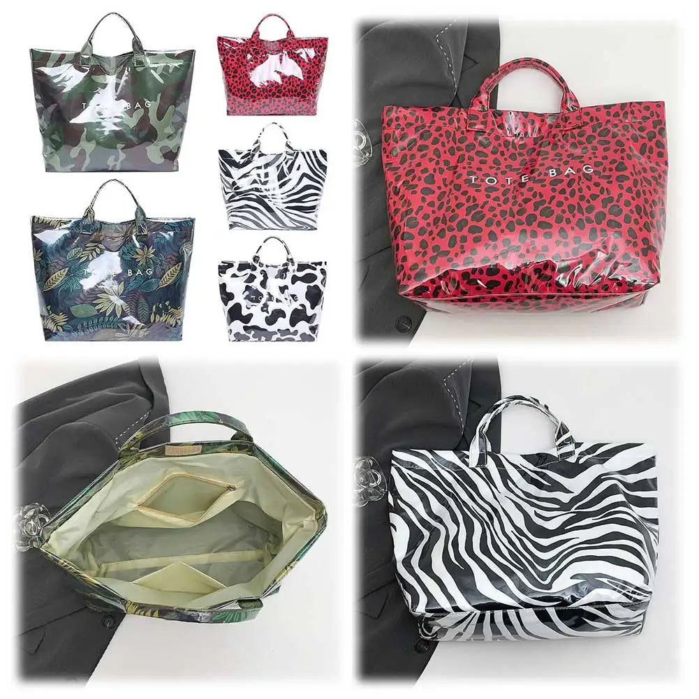 Women Fashion Tote Bag Daily Commuting Bag Large Capacity Slouchy Carrying Bag Stylish Top Handle Bag Outdoor Travel Bag