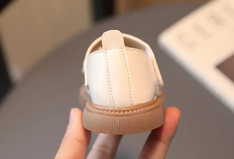 2024 Baby Girls Leather Shoes Spring and Autumn Soft Bottom Princess Bow-knot Casual Toddlers Kids Fashion Baby First Walkers