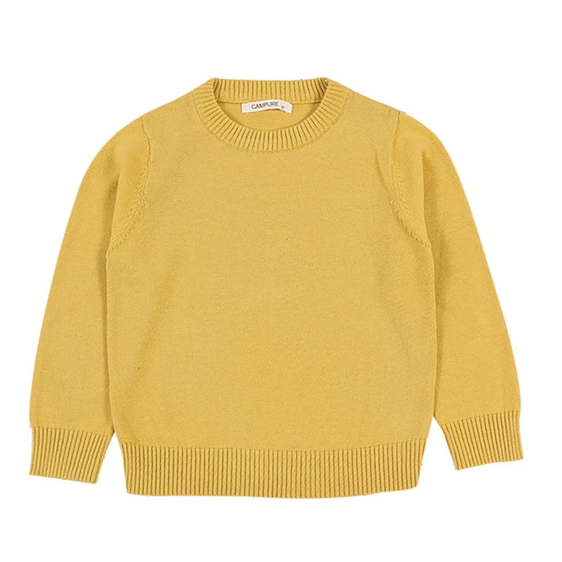 Autumn Boys Girls Knit Pullover Children Winter Clothes Cotton Sweatersuit Casual Chunky Cable Knitwear Baby Sweater Costume