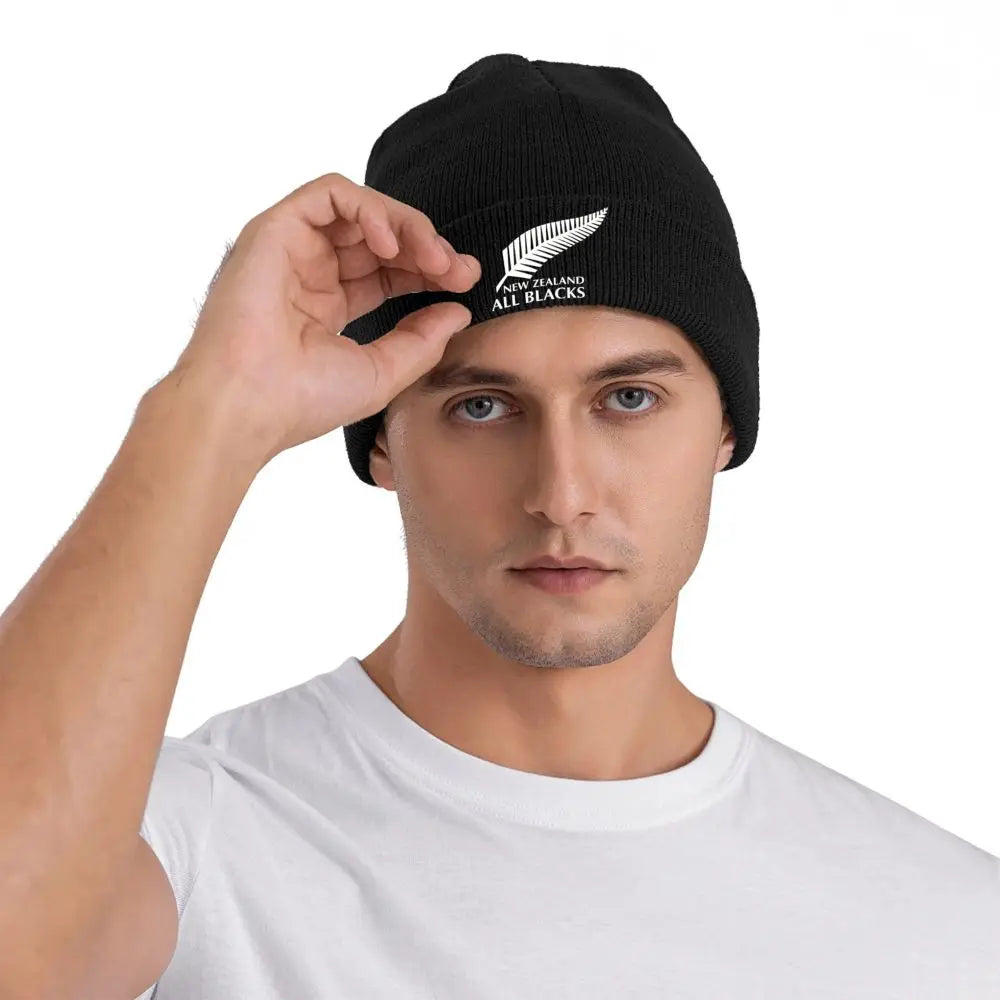 All Blacks Rugby Hat Autumn Winter Beanie Warm Caps Men Women Skullcap