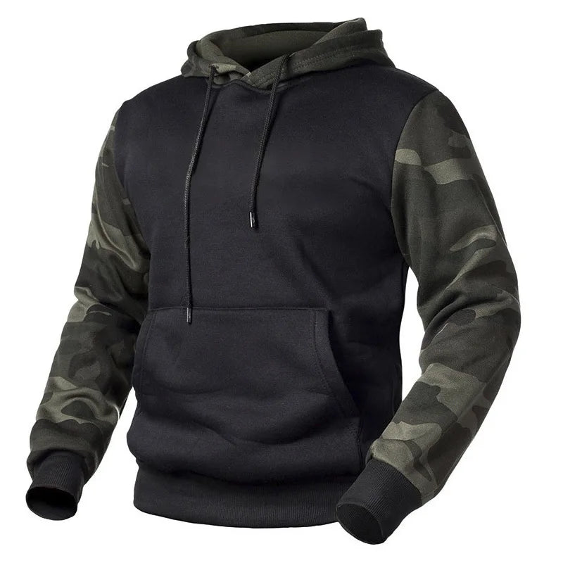 Fashion men's Autumn Winter Casual Hoodie Outdoor Camouflage Printed Pullover Hoodie Street Loose Design Harajuku men's Hoodie