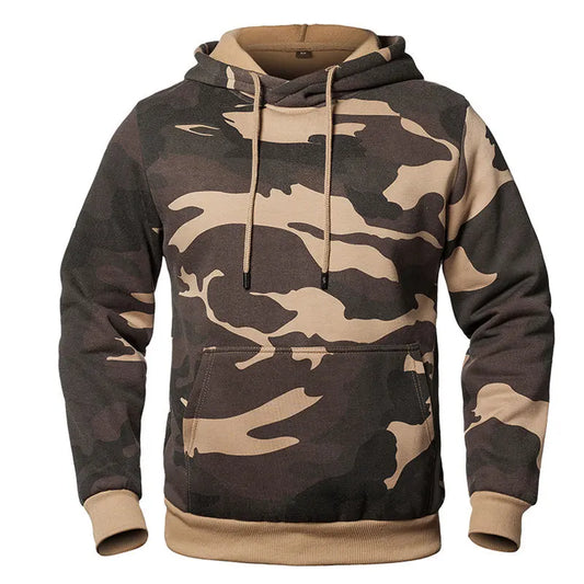 Fashion men's Autumn Winter Casual Hoodie Outdoor Camouflage Printed Pullover Hoodie Street Loose Design Harajuku men's Hoodie