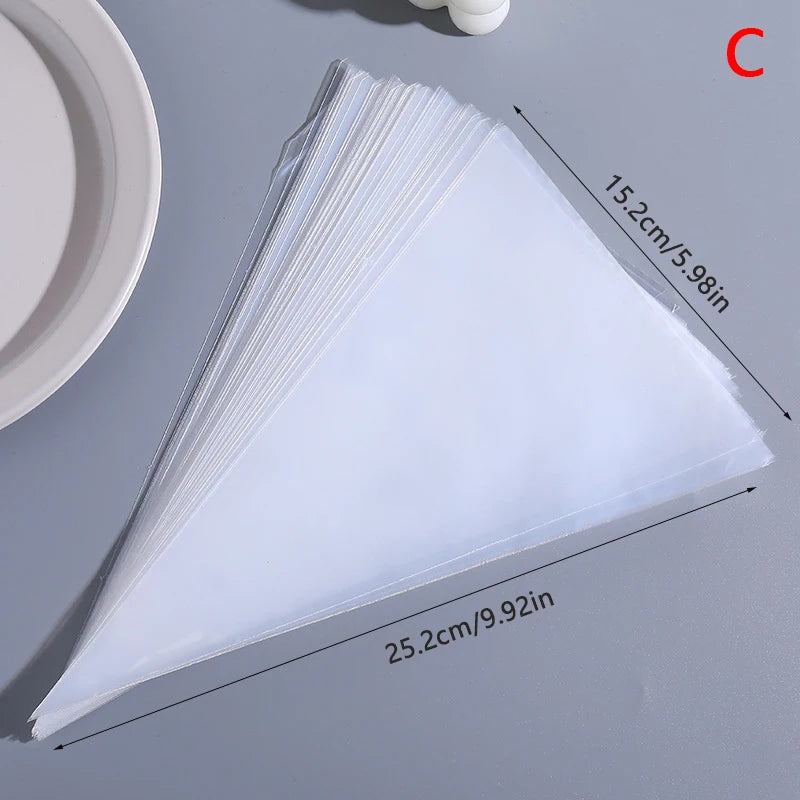 10PCS Disposable Pastry Bags DIY Cake Cream Decoration Piping Bag Icing Bag Baking Supplies Pastry Sleeves