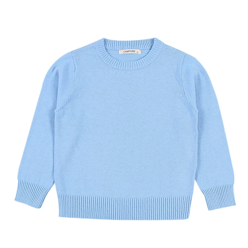 Autumn Boys Girls Knit Pullover Children Winter Clothes Cotton Sweatersuit Casual Chunky Cable Knitwear Baby Sweater Costume