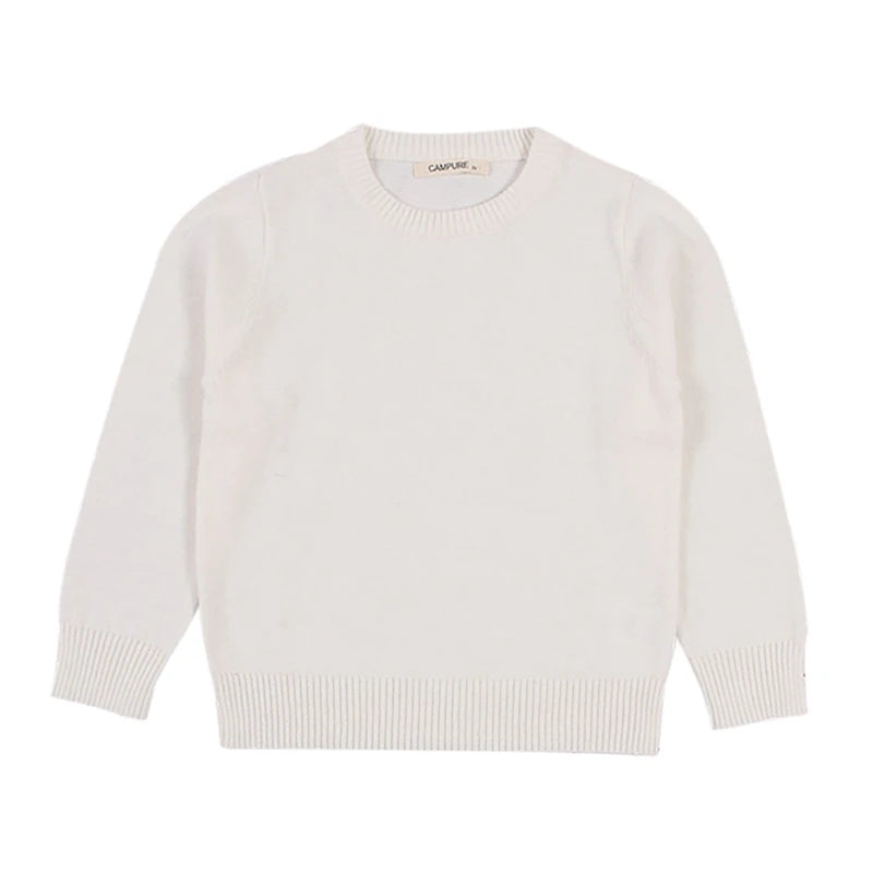 Autumn Boys Girls Knit Pullover Children Winter Clothes Cotton Sweatersuit Casual Chunky Cable Knitwear Baby Sweater Costume