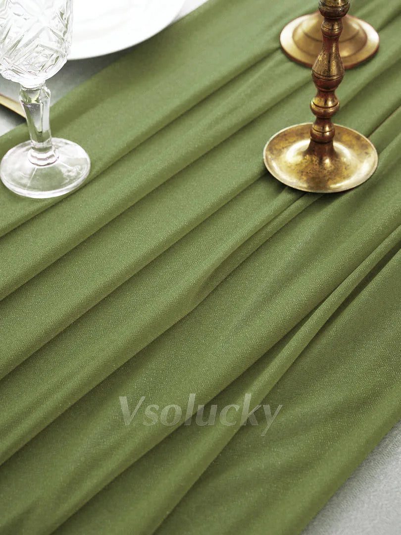 Sheer Table Runner Light Blue for Birthday Party Wedding Thanksgiving Halloween Home Dining Decorations