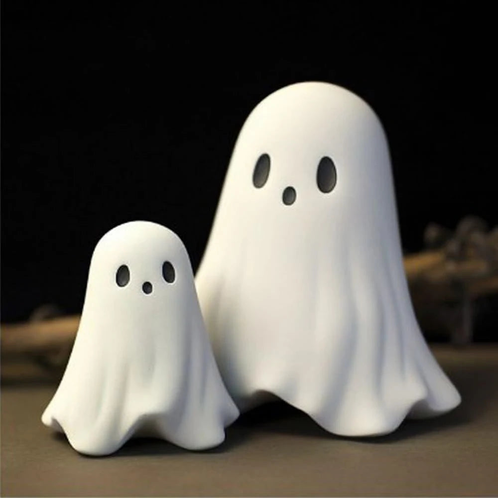 Middle Finger Cute Ghost Statue Ghosts Small Scary Ghost Figurines Halloween Home Decorations Halloween Ornaments