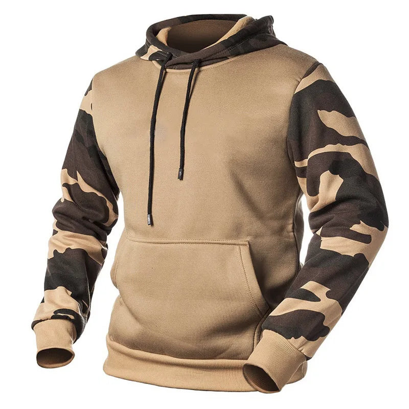 Fashion men's Autumn Winter Casual Hoodie Outdoor Camouflage Printed Pullover Hoodie Street Loose Design Harajuku men's Hoodie