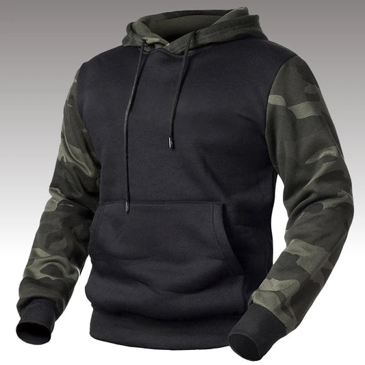 Fashion men's Autumn Winter Casual Hoodie Outdoor Camouflage Printed Pullover Hoodie Street Loose Design Harajuku men's Hoodie