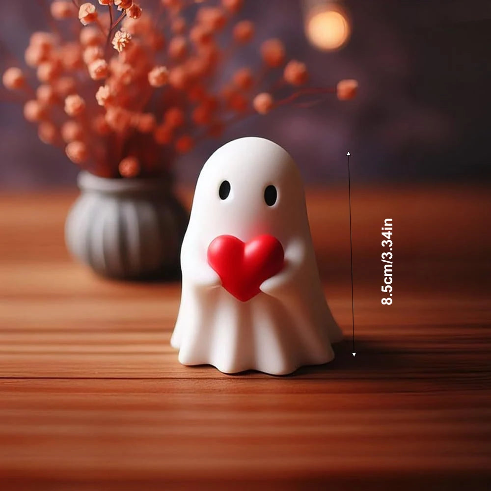 Middle Finger Cute Ghost Statue Ghosts Small Scary Ghost Figurines Halloween Home Decorations Halloween Ornaments